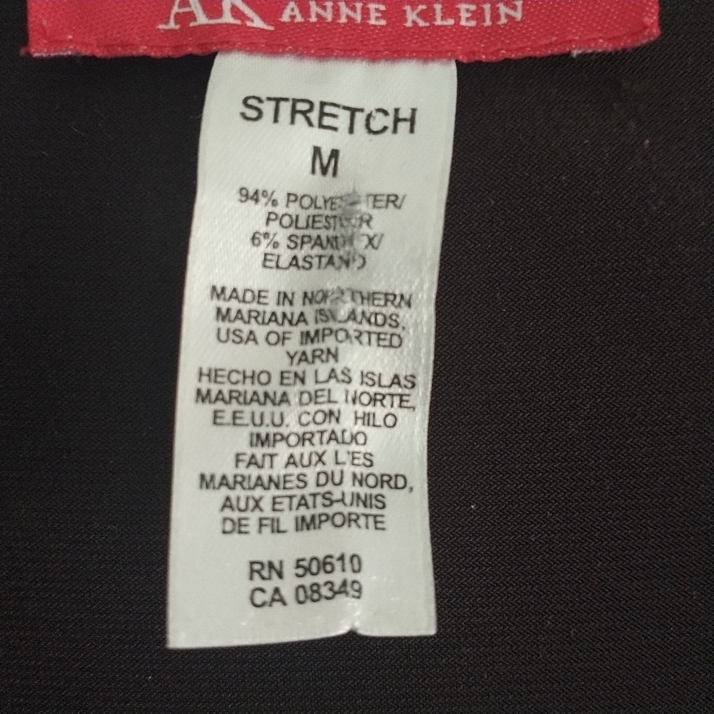 AK Anne Klein True Wrap Dress Brown M - Picture 6 of 8